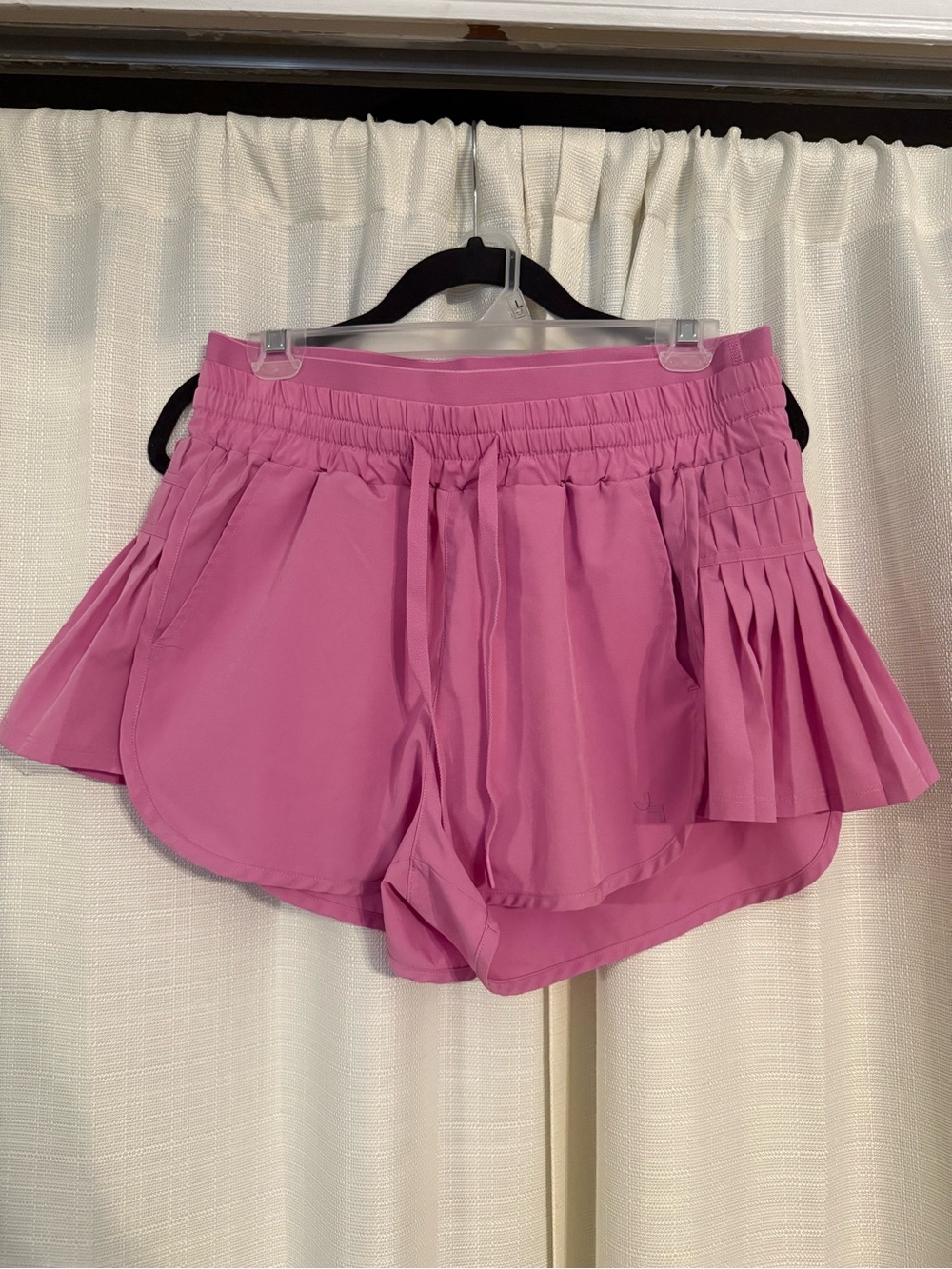 JoyLab Pink Athletic Shorts with Pleated Side Panels